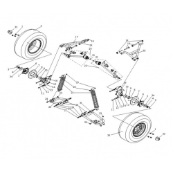 Joyner 800i buggy rear right upper suspension arm