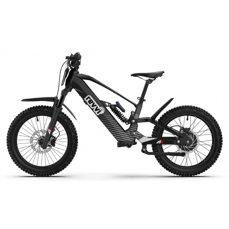 Kids 1000w 48v Electric Bike - Revvi 20" Plus - Black