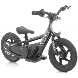 Kids 100w Electric Balance Bike - Revvi Twelve - Black