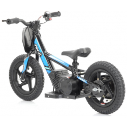 Kids 100w Electric Balance Bike - Revvi Twelve - Blue