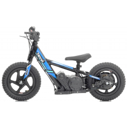 Kids 100w Electric Balance Bike - Revvi Twelve - Blue