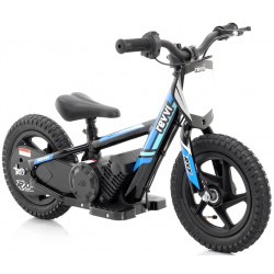 Kids 100w Electric Balance Bike - Revvi Twelve - Blue