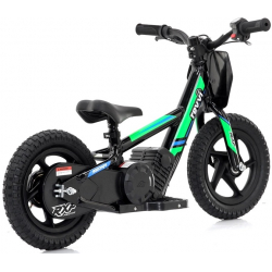 Kids 100w Electric Balance Bike - Revvi Twelve - Green