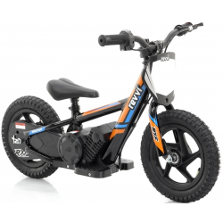 Kids 100w Electric Balance Bike - Revvi Twelve - Orange