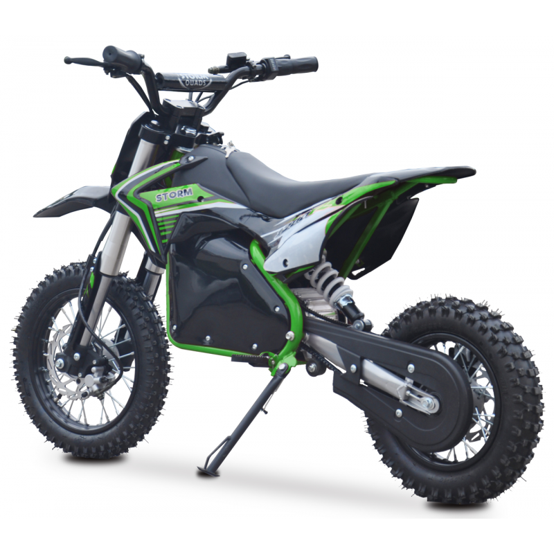 Kids 1200w 48v Electric Dirt Bike 12/10 Green Storm Buggies