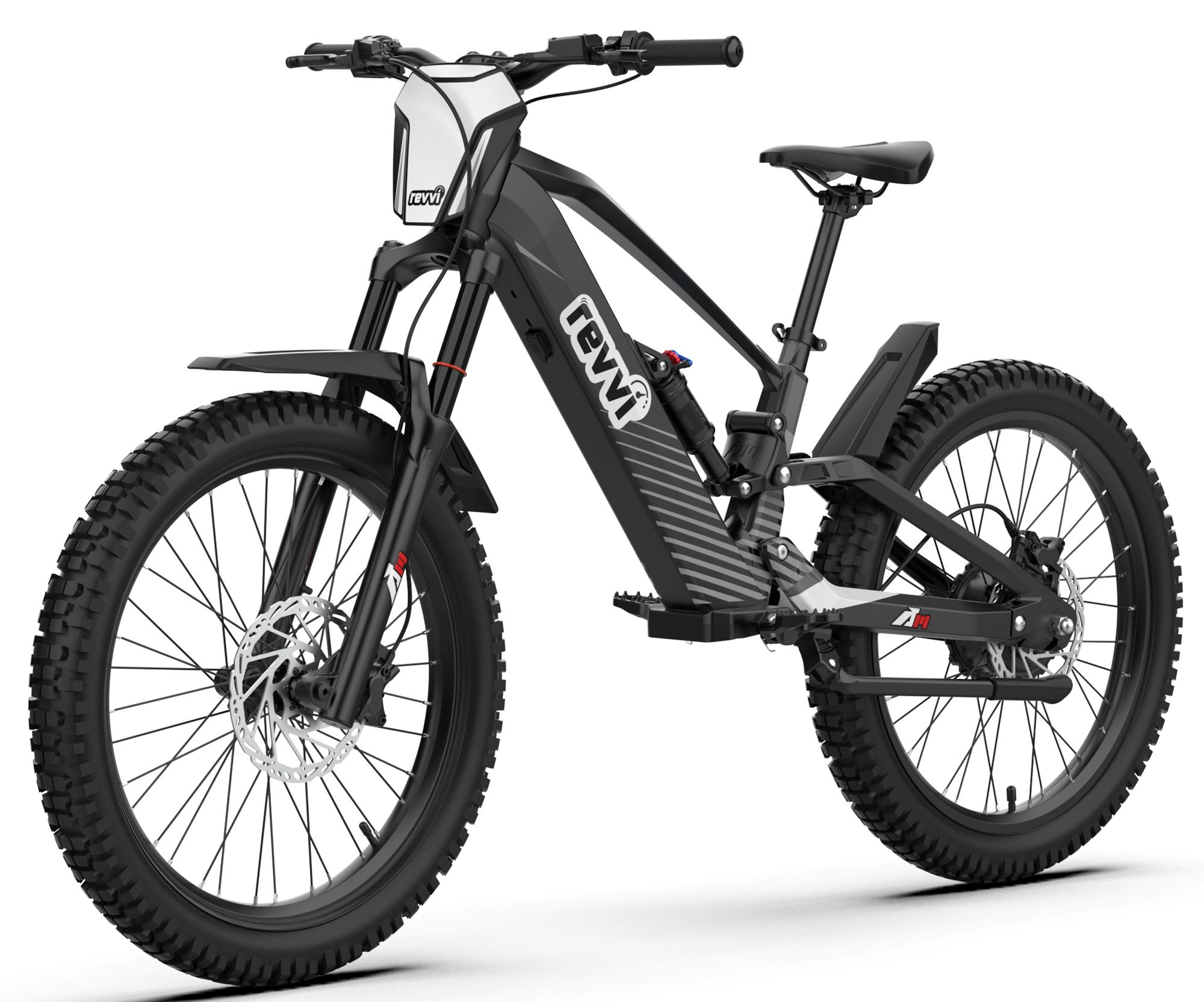 Kids 1500w 48v Electric Balance Bike - Revvi 24" - Black