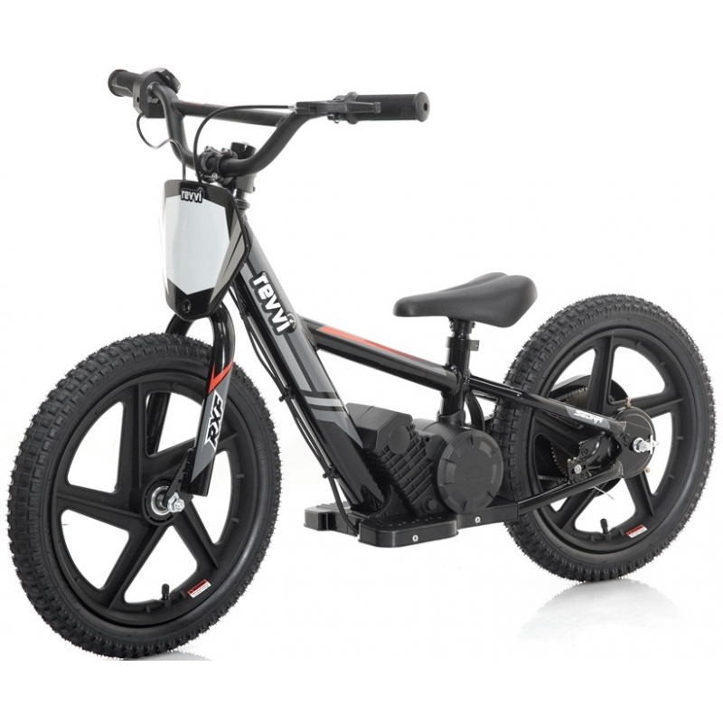  Kids 170w Electric Balance Bike - Revvi Sixteen - Black