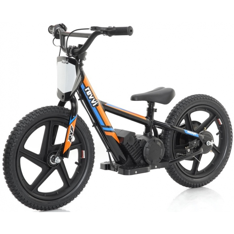  Kids 170w Electric Balance Bike - Revvi Sixteen - Orange