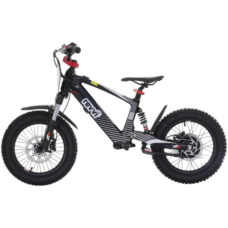 Kids 24v 600w Revvi 16" XL Electric Bike - Black
