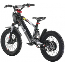 Kids 24v 600w Revvi 16" XL Electric Bike - Black
