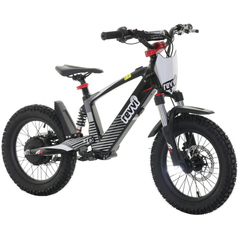 Kids 24v 600w Revvi 16" XL Electric Bike - Black