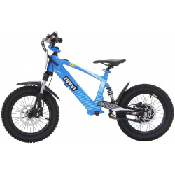 Kids 24v 600w Revvi 16" XL Electric Bike - Blue