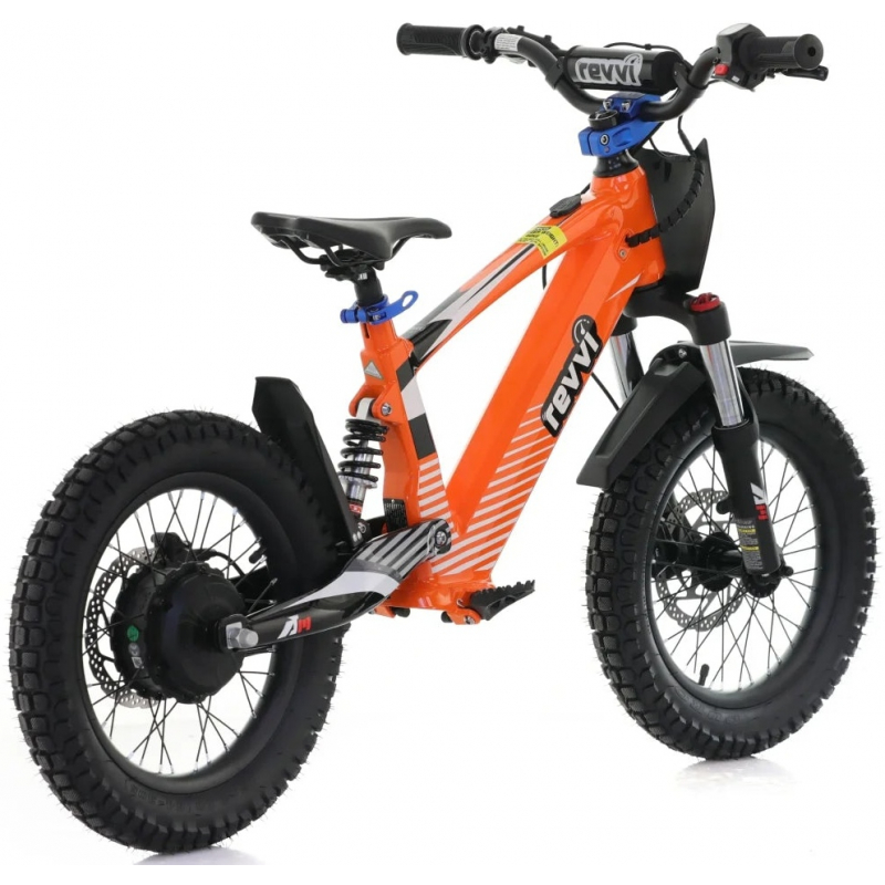 Kids 24v 600w Revvi 16" XL Electric Bike - Orange