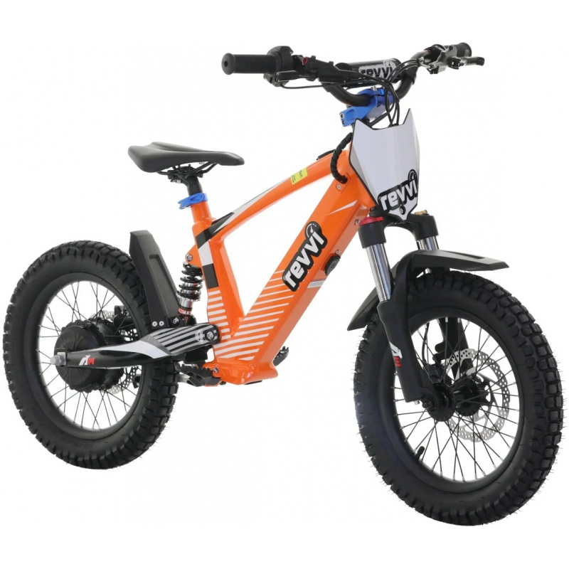 Kids 24v 600w Revvi 16" XL Electric Bike - Orange