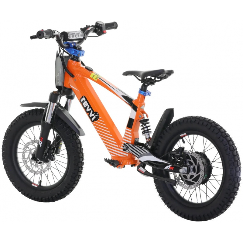 Kids 24v 600w Revvi 16" XL Electric Bike - Orange