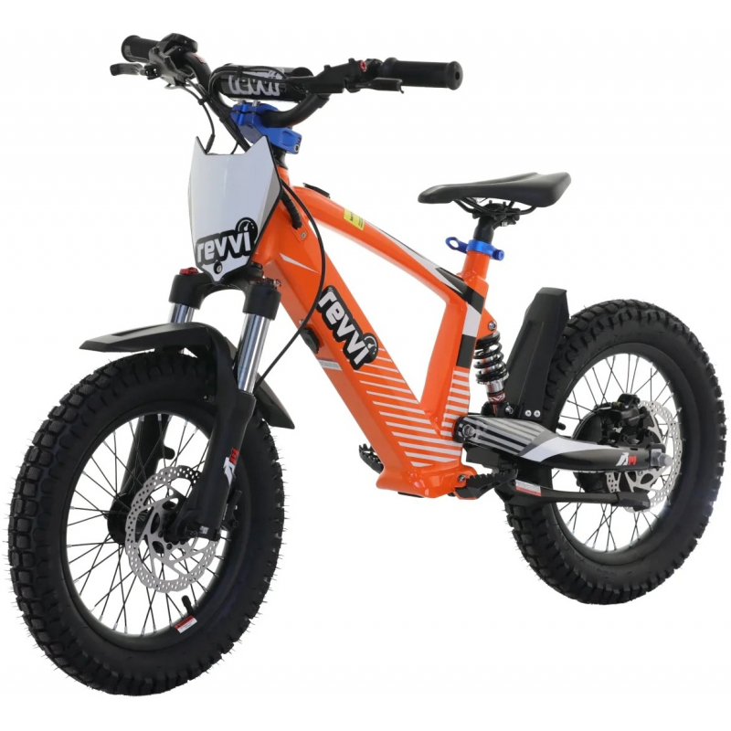 Kids 24v 600w Revvi 16" XL Electric Bike - Orange