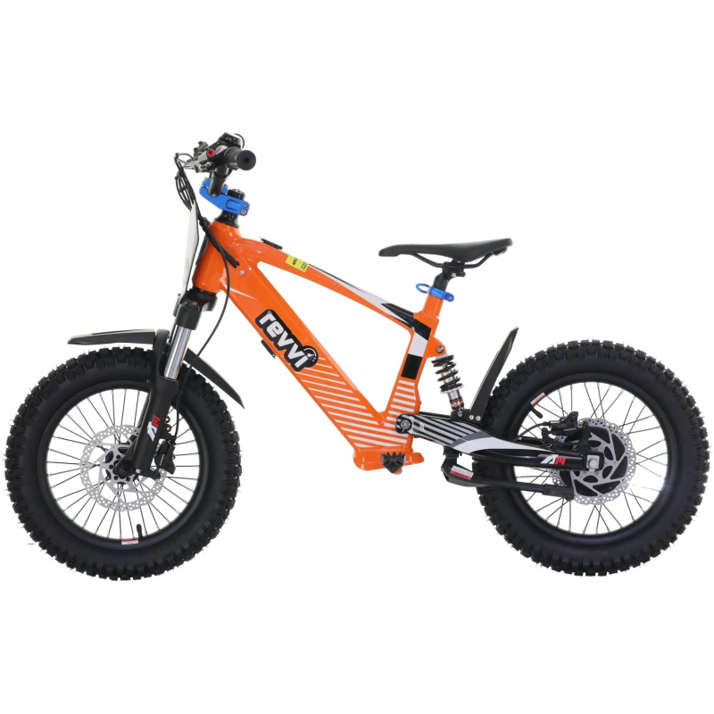 Kids 24v 600w Revvi 16" XL Electric Bike - Orange