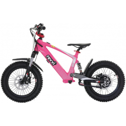 Kids 24v 600w Revvi 16" XL Electric Bike - Pink