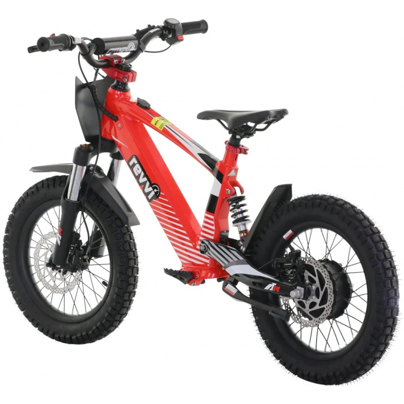 Kids 24v 600w Revvi 16" XL Electric Bike - Red