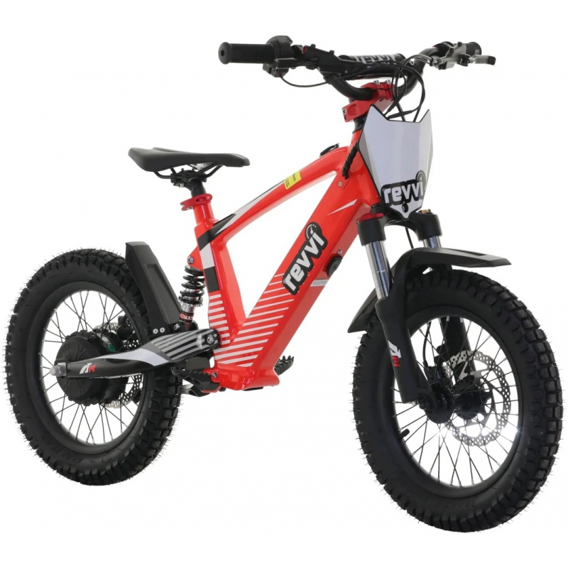 Kids 24v 600w Revvi 16" XL Electric Bike - Red