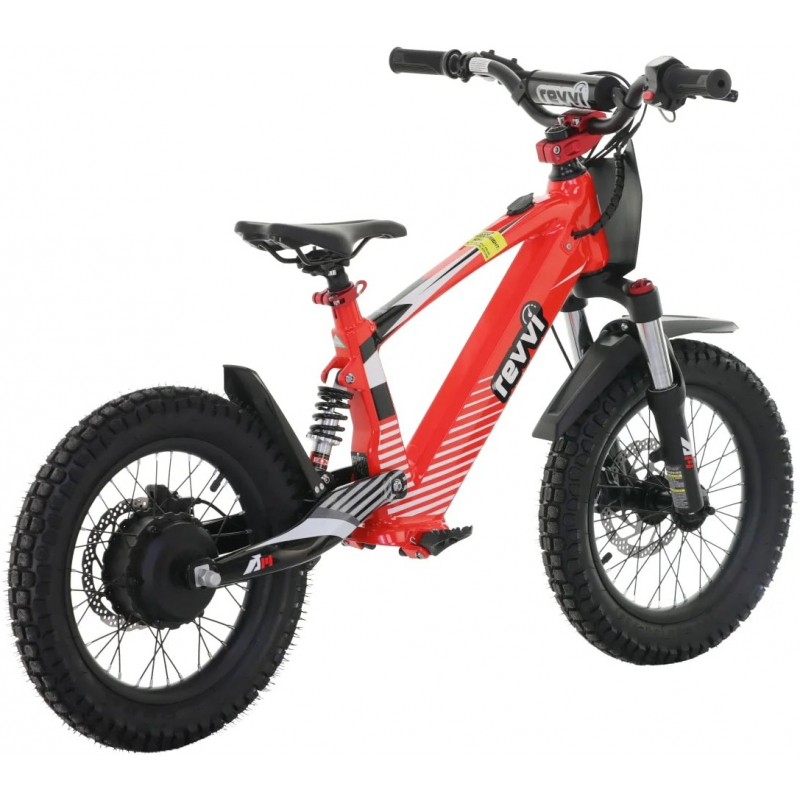 Kids 24v 600w Revvi 16" XL Electric Bike - Red
