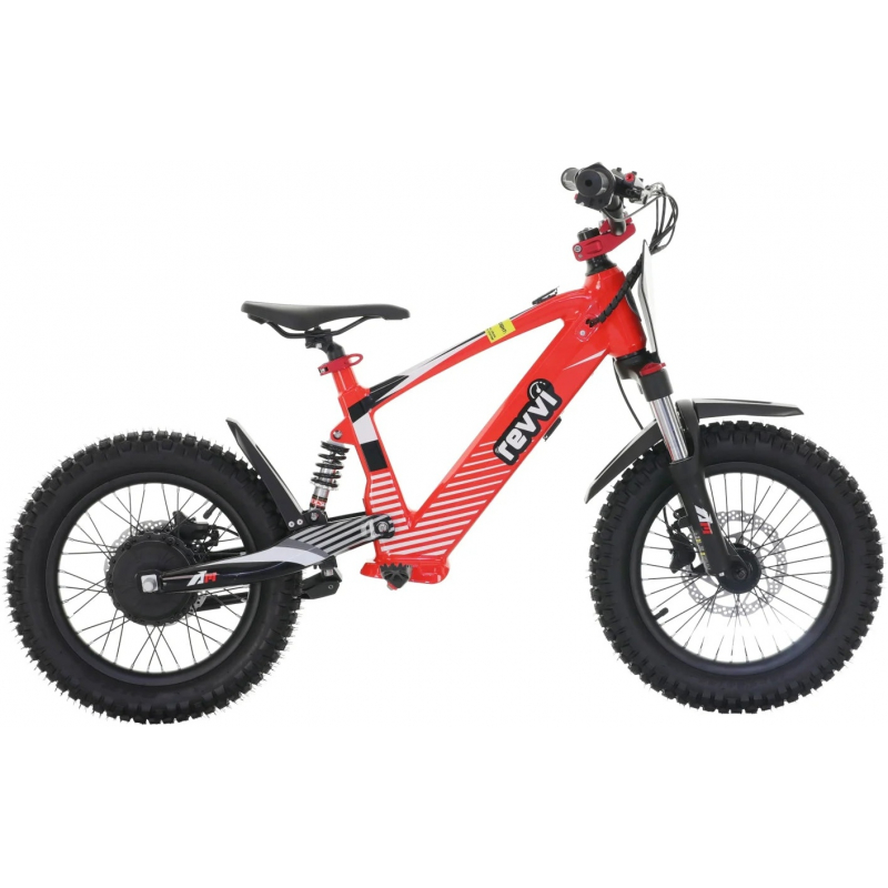 Kids 24v 600w Revvi 16" XL Electric Bike - Red