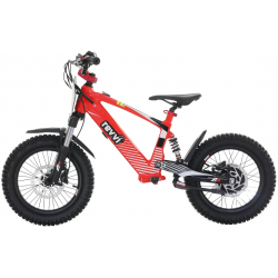 Kids 24v 600w Revvi 16" XL Electric Bike - Red