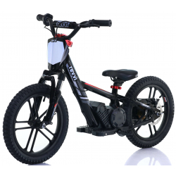 Kids 250w Electric Balance Bike - Revvi Sixteen Plus - Black