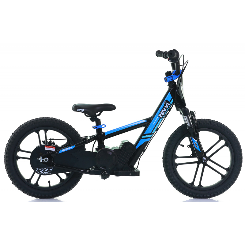 Kids 250w Electric Balance Bike - Revvi Sixteen Plus - Blue