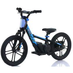 Kids 250w Electric Balance Bike - Revvi Sixteen Plus - Blue
