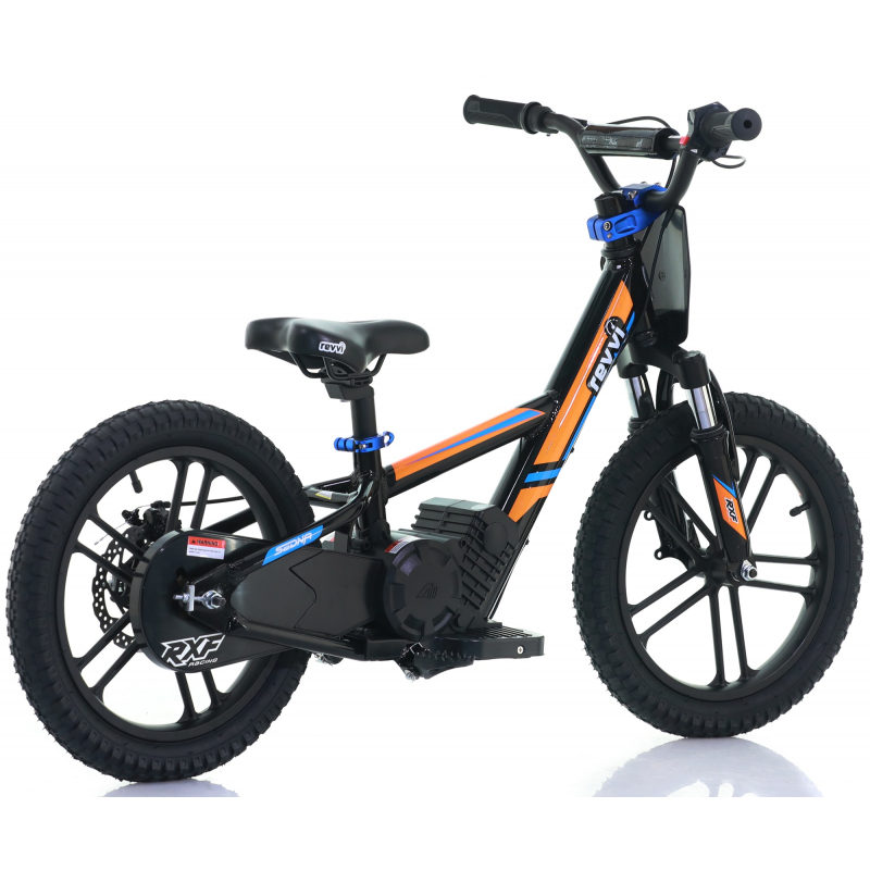 Kids 250w Electric Balance Bike - Revvi Sixteen Plus - Orange