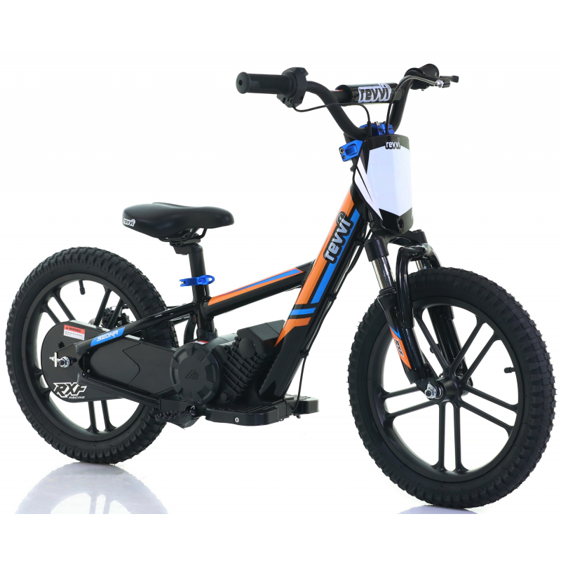Kids 250w Electric Balance Bike - Revvi Sixteen Plus - Orange