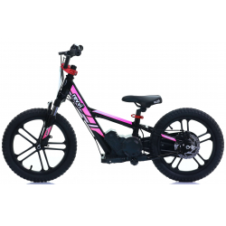 Kids 250w Electric Balance Bike - Revvi Sixteen Plus - Pink