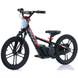 Kids 250w Electric Balance Bike - Revvi Sixteen Plus - Red