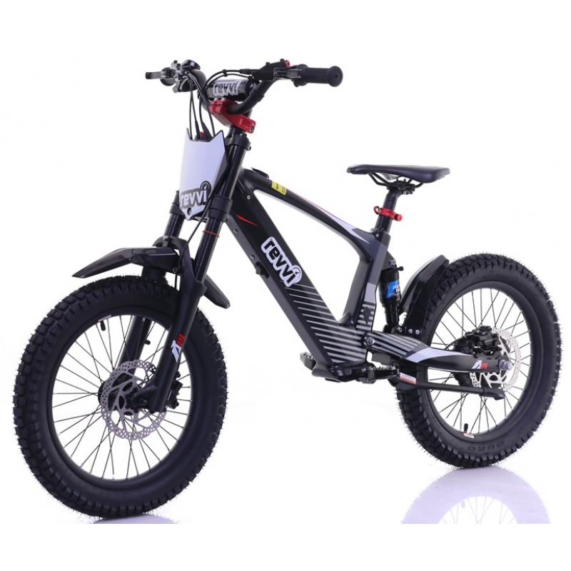 Kids 500w 36v Electric Balance Bike - Revvi 18" - Black