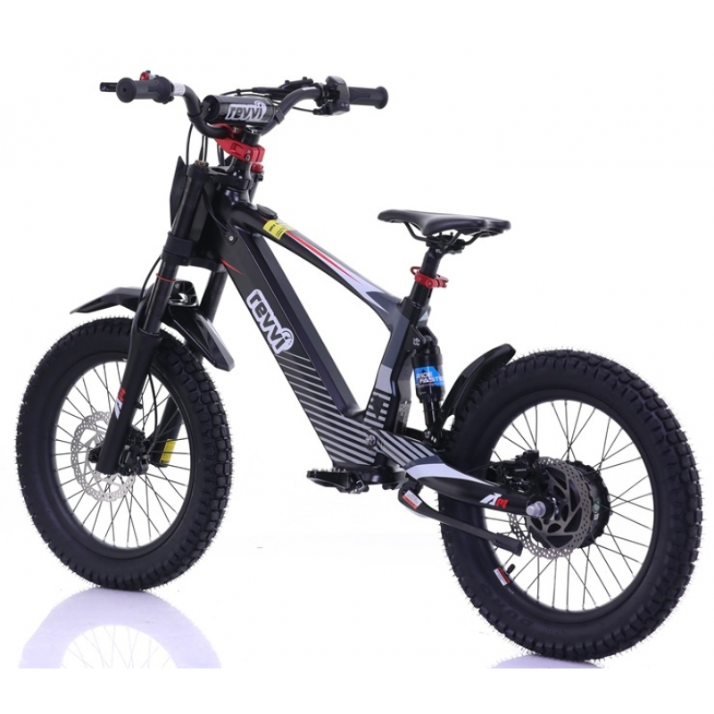 Kids 500w 36v Electric Balance Bike - Revvi 18" - Black
