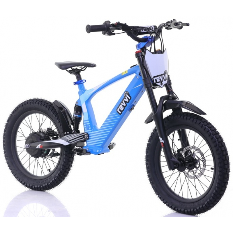 Kids 500w 36v Electric Balance Bike - Revvi 18" - Blue