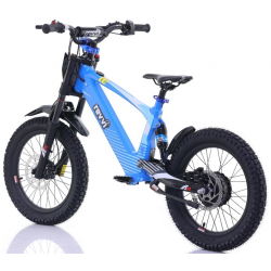 Kids 500w 36v Electric Balance Bike - Revvi 18" - Blue