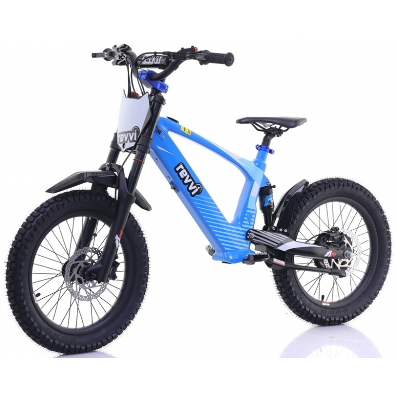 Kids 500w 36v Electric Balance Bike - Revvi 18" - Blue