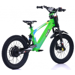 Kids 500w 36v Electric Balance Bike - Revvi 18" - Green