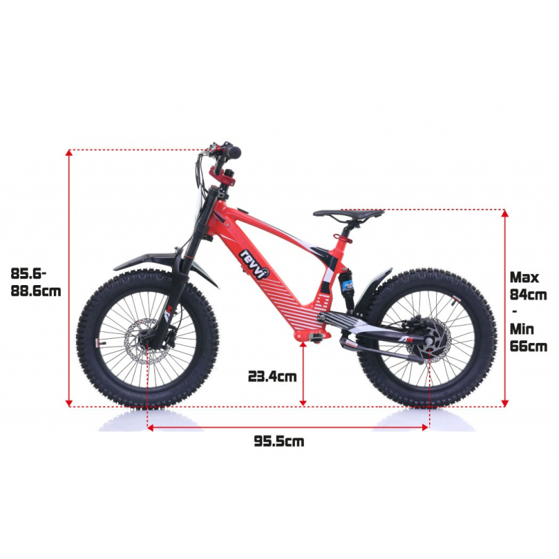 Kids 500w 36v Electric Balance Bike - Revvi 18" - Green