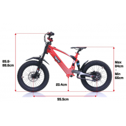 Kids 500w 36v Electric Balance Bike - Revvi 18" - Green