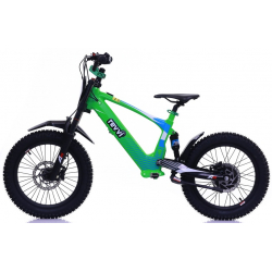 Kids 500w 36v Electric Balance Bike - Revvi 18" - Green