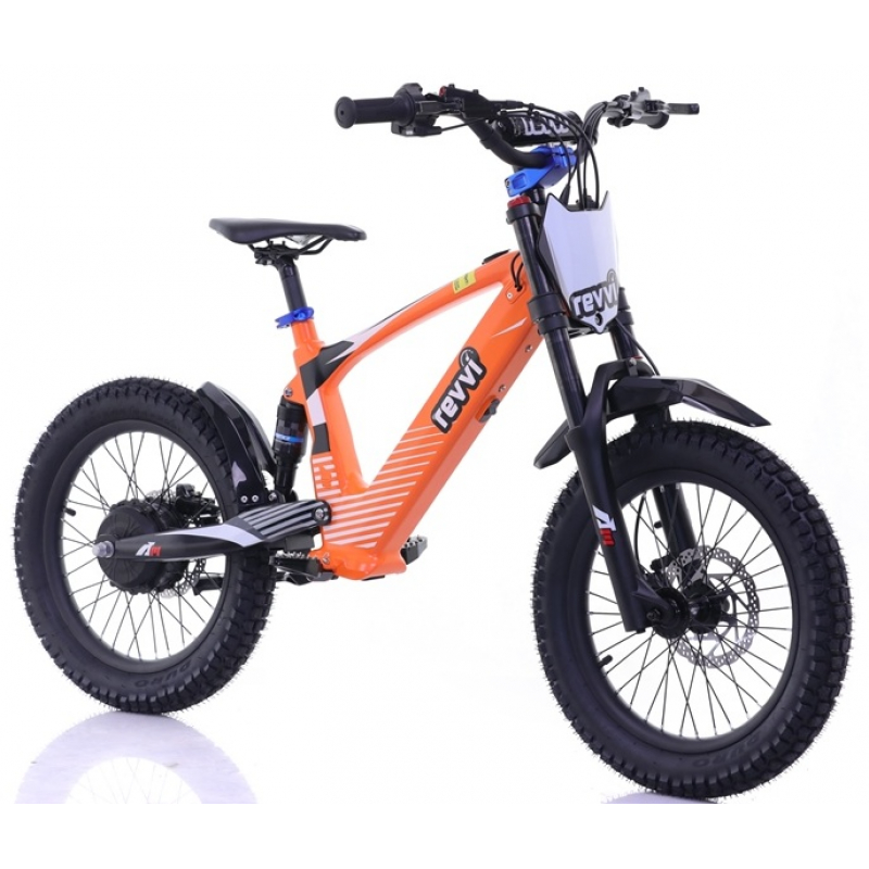Kids 500w 36v Electric Balance Bike - Revvi 18" - Orange