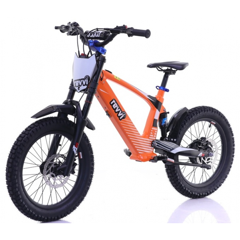 Kids 500w 36v Electric Balance Bike - Revvi 18" - Orange