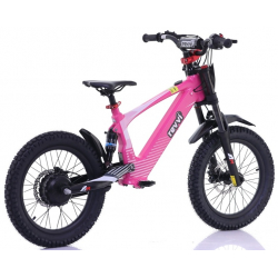 Kids 500w 36v Electric Balance Bike - Revvi 18" - Pink