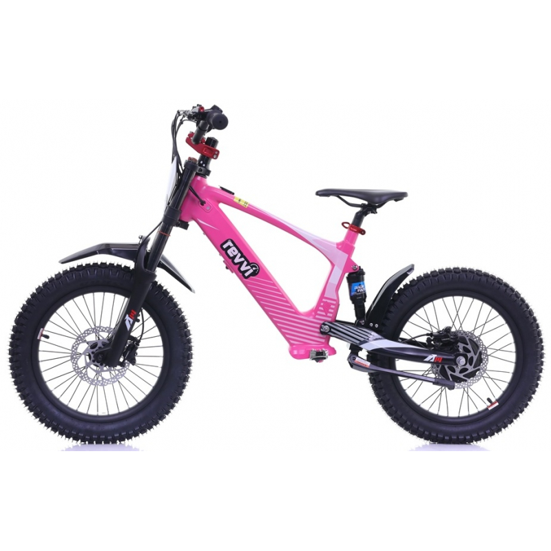 Kids 500w 36v Electric Balance Bike - Revvi 18" - Pink