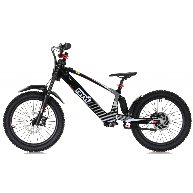 Kids 800w 36v Electric Balance Bike - Revvi 20" - Black