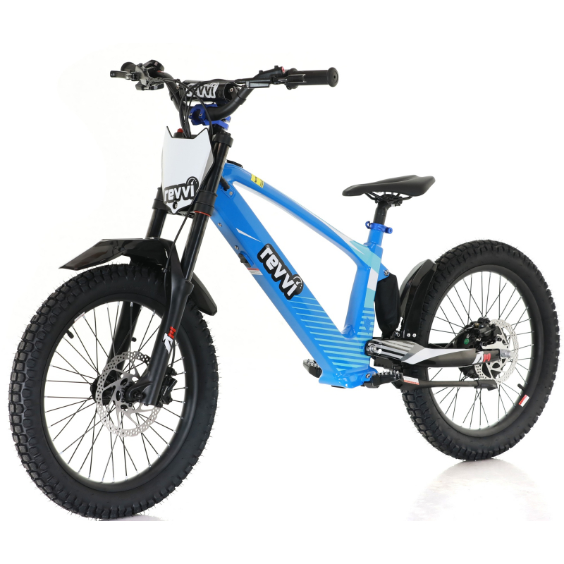 Kids 800w 36v Electric Balance Bike - Revvi 20" - Blue