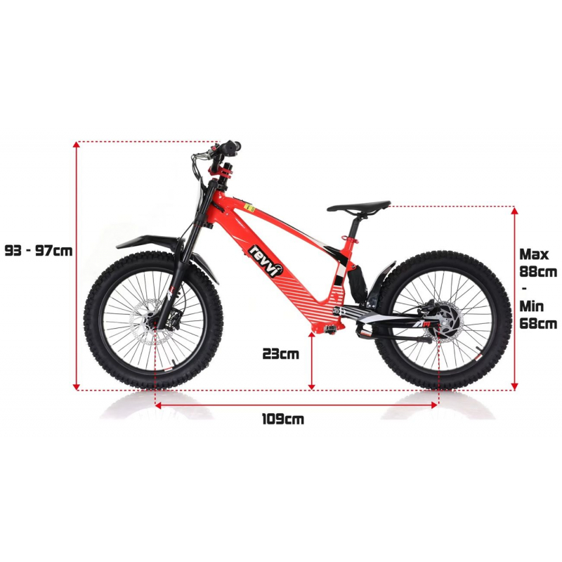 Kids 800w 36v Electric Balance Bike - Revvi 20" - Green
